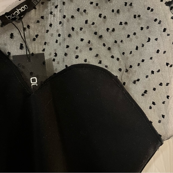 One-shoulder sheer organza polka dot bodysuit - NWT - Picture 5 of 5